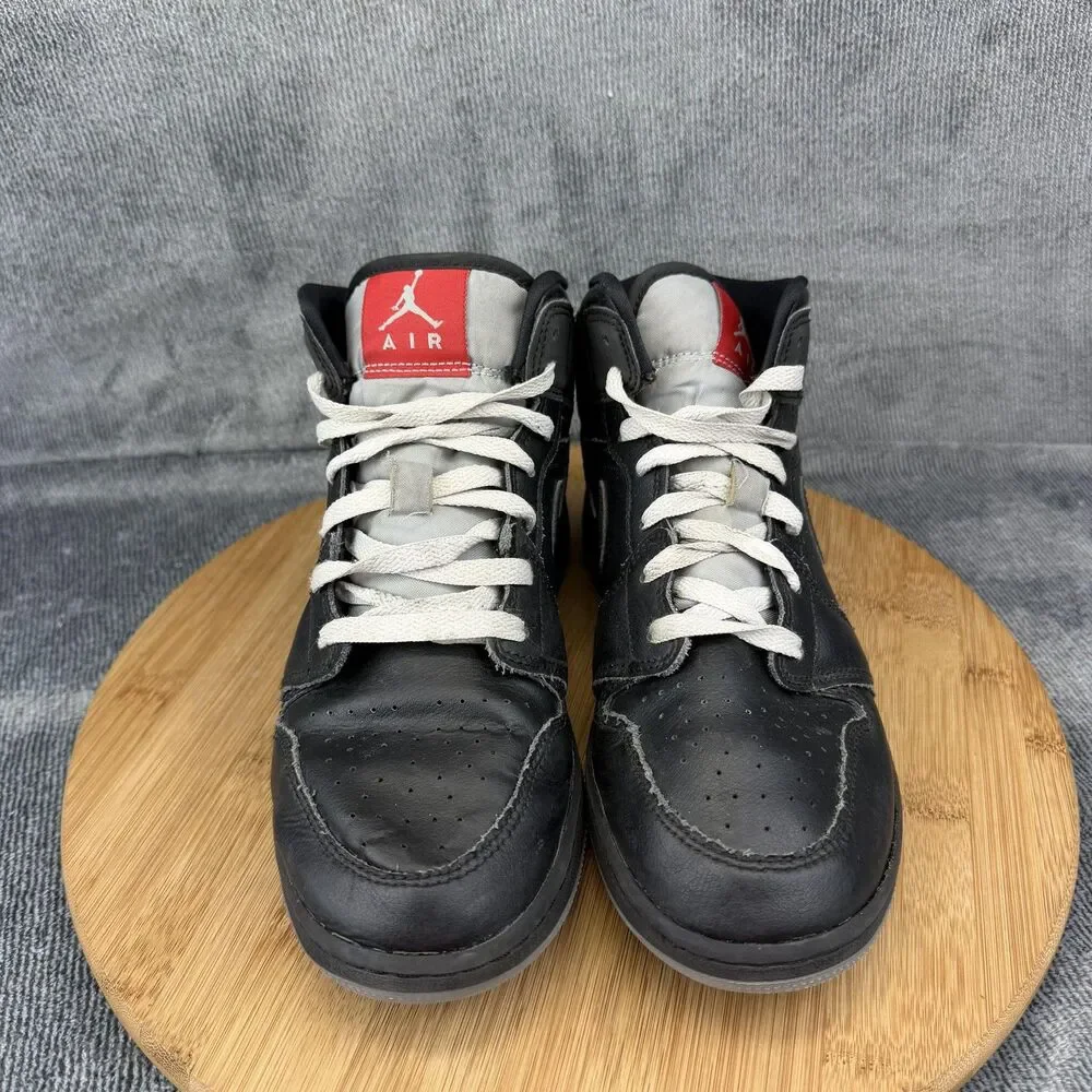 Jordan Air Jordan 1 Mid Shoes Boys Size 6.5Y Black Basketball HV5180-010